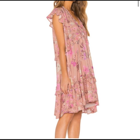 Spell Dresses & Skirts - Spell and the Gypsy Collective Pink Wild Bloom Mini Dress with Floral Liberty